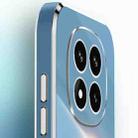 For Redmi Note 14 Pro+ 5G XINLI Straight 6D Plating Gold Edge TPU Shockproof Case with Ring Holder(Celestial Blue) - 3