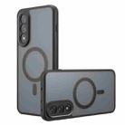 For OnePlus Ace 5 Ultra / Nord 5 Armor MagSafe PC Hybrid TPU Phone Case(Frosted Black) - 1