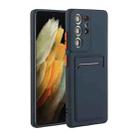 For Samsung Galaxy S25 Ultra 5G Card Slot Design Shockproof TPU Phone Case(Dark Blue) - 1