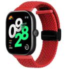 For Xiaomi Smart Band 9 Pro / 8 Pro Folding Magnetic Buckle Braided Watch Band(Red) - 1