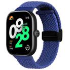 For Xiaomi Smart Band 9 Pro / 8 Pro Folding Magnetic Buckle Braided Watch Band(Blue) - 1