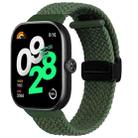 For Xiaomi Smart Band 9 Pro / 8 Pro Folding Magnetic Buckle Braided Watch Band(Green) - 1