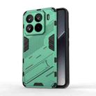 For Xiaomi 15 Pro 5G Punk Armor 2 in 1 PC + TPU Phone Case with Holder(Green) - 1