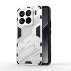 For Xiaomi 15 Pro 5G Punk Armor 2 in 1 PC + TPU Phone Case with Holder(White) - 1