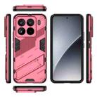 For Xiaomi 15 Pro 5G Punk Armor 2 in 1 PC + TPU Phone Case with Holder(Light Red) - 3