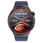 T82 1.43 inch Round Screen BT Call Smart Watch, Heart Rate / Blood Pressure / Blood Oxygen / Sleep / Blood Sugar / HRV / Metope / SOS, Strap:Silicone Blue - 2