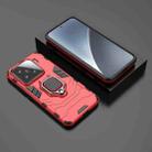 For Xiaomi 15 Shockproof PC + TPU Holder Phone Case(Red) - 2