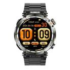 HT30 1.7 inch IP68 Waterproof Steel Band Smart Watch, Support Flashlight / Banknote Detector Light / Compass(Black) - 2