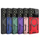 For Samsung Galaxy S25 Ultra 5G Large Window MagSafe Holder Phone Case(Purple) - 2