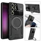 For Samsung Galaxy S25 Ultra 5G Large Window MagSafe Holder Phone Case(Purple) - 3
