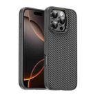 For iPhone 16 Pro Carbon Fiber Textured Oil Spray MagSafe Magnetic Phone Case(Grey) - 1