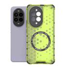 For Huawei nova 13 Pro 5G Honeycomb Magnetic Ring Shockproof Phone Case(Green) - 1