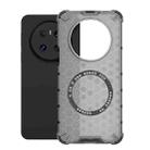 For Huawei Mate 70 Honeycomb Magnetic Ring Shockproof Phone Case(Black) - 1