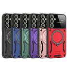 For Samsung Galaxy A25 5G Global Large Window MagSafe Holder Phone Case(Purple) - 2