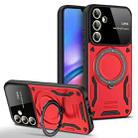 For Samsung Galaxy A05s Large Window MagSafe Holder Phone Case(Red) - 1