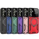 For Samsung Galaxy A05s Large Window MagSafe Holder Phone Case(Red) - 2