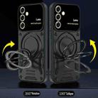 For Samsung Galaxy A56 / A36 5G Large Window MagSafe Holder Phone Case(Black) - 3