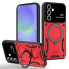 For Samsung Galaxy A56 / A36 5G Large Window MagSafe Holder Phone Case(Red) - 1