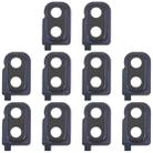For Samsung Galaxy Z Flip SM-F700F 10pcs Rear Camera Lens Cover(Black) - 1