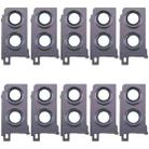 For Samsung Galaxy Z Flip4 SM-F721B 10pcs Rear Camera Lens Cover(Black) - 1
