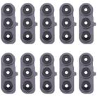 For Samsung Galaxy S24 FE SM-S721B 10pcs Rear Camera Lens Cover(Black) - 1