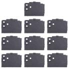 For Samsung Galaxy F04 SM-E045F 10pcs Rear Camera Lens Cover(Black) - 1