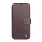 For iPhone 11 Pro QIALINO Business Magnetic Buckle Horizontal Flip Leather Case with Card Slots(Dark Brown) - 2