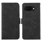 For Google Pixel 9a ABEEL Frosted Magnetic RFID Leather Phone Case(Black) - 1