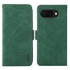 For Google Pixel 9a ABEEL Frosted Magnetic RFID Leather Phone Case(Green) - 1