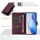 For Doogee Note 59 / Note 59 Pro Smile Embossing RFID Leather Phone Case(Violet) - 3