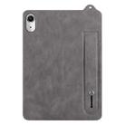 For iPad mini 6 / mini 2024 TPU Leather Back Tablet Case with Wristband(Grey) - 2