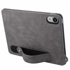 For iPad mini 6 / mini 2024 TPU Leather Back Tablet Case with Wristband(Grey) - 3