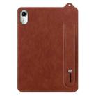 For iPad mini 6 / mini 2024 TPU Leather Back Tablet Case with Wristband(Brown) - 2