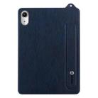 For iPad mini 6 / mini 2024 TPU Leather Back Tablet Case with Wristband(Dark Blue) - 2