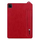 For iPad Air 11 2025 / 2024 TPU Leather Back Tablet Case with Wristband(Red) - 2
