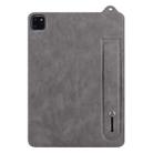 For iPad Air 11 2025 / 2024 TPU Leather Back Tablet Case with Wristband(Grey) - 2