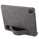 For iPad Air 11 2025 / 2024 TPU Leather Back Tablet Case with Wristband(Grey) - 3