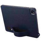 For iPad Air 11 2025 / 2024 TPU Leather Back Tablet Case with Wristband(Dark Blue) - 3