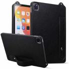 For iPad Air 11 2025 / 2024 TPU Leather Back Tablet Case with Wristband(Black) - 1