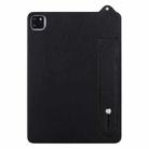 For iPad Air 11 2025 / 2024 TPU Leather Back Tablet Case with Wristband(Black) - 2