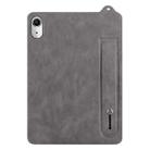 For iPad 2025 / 2022 TPU Leather Back Tablet Case with Wristband(Grey) - 2