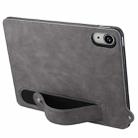 For iPad 2025 / 2022 TPU Leather Back Tablet Case with Wristband(Grey) - 3