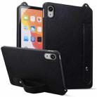 For iPad 2025 / 2022 TPU Leather Back Tablet Case with Wristband(Black) - 1