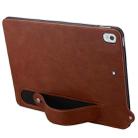 For iPad 10.2 2021 / 2020 / 10.5 2019 TPU Leather Back Tablet Case with Wristband(Brown) - 3