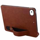 For iPad mini 5 / 4 / 3 / 2 / 1 TPU Leather Back Tablet Case with Wristband(Brown) - 3