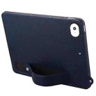 For iPad mini 5 / 4 / 3 / 2 / 1 TPU Leather Back Tablet Case with Wristband(Dark Blue) - 3