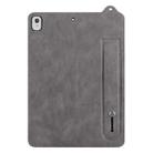 For iPad Pro 9.7 / 9.7 2018 / 2017 TPU Leather Back Tablet Case with Wristband(Grey) - 2