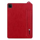 For iPad Air 13 2024 / 2025 TPU Leather Back Tablet Case with Wristband(Red) - 2