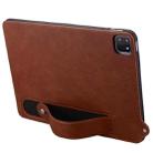 For iPad Air 13 2024 / 2025 TPU Leather Back Tablet Case with Wristband(Brown) - 3