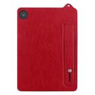 For Amazon Fire HD 8 2018 / 2017 TPU Leather Back Tablet Case with Wristband(Red) - 2